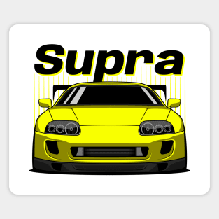 JDM Yellow Supra Magnet